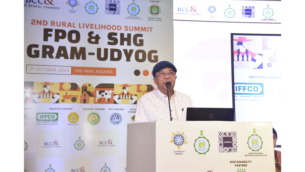 Shri Arup Roy, Hon’ble Minister, Dept. of Food Processing Industries and Horticulture, Govt. of West Bengal delivering his address