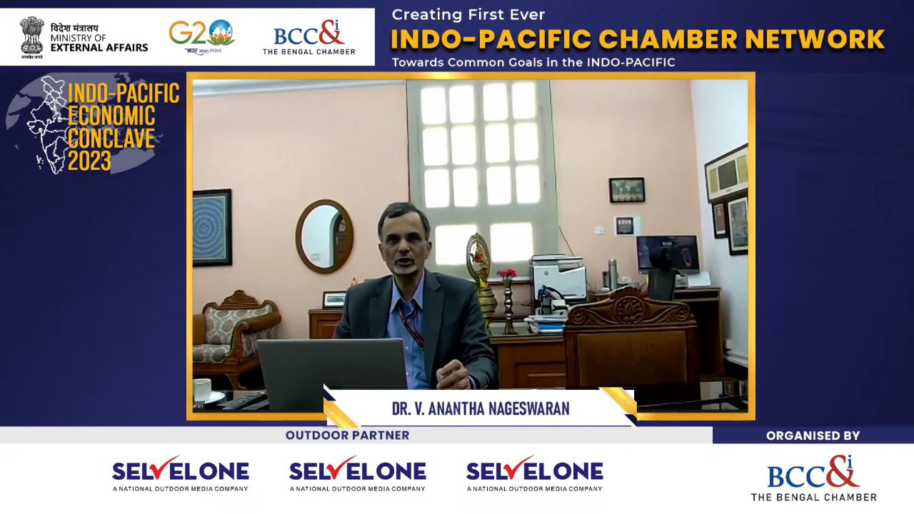 Dr. V. Anantha Nageswaran speaking about “India’s growth story”on the 2nd Day of the conclave.