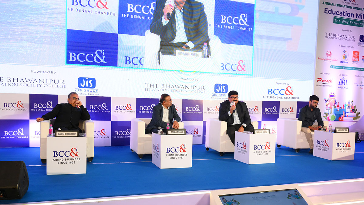  The Panel Discussion on AI & Robotics: Transforming Education was moderated by Prof. Ujjwal K Chowdhury