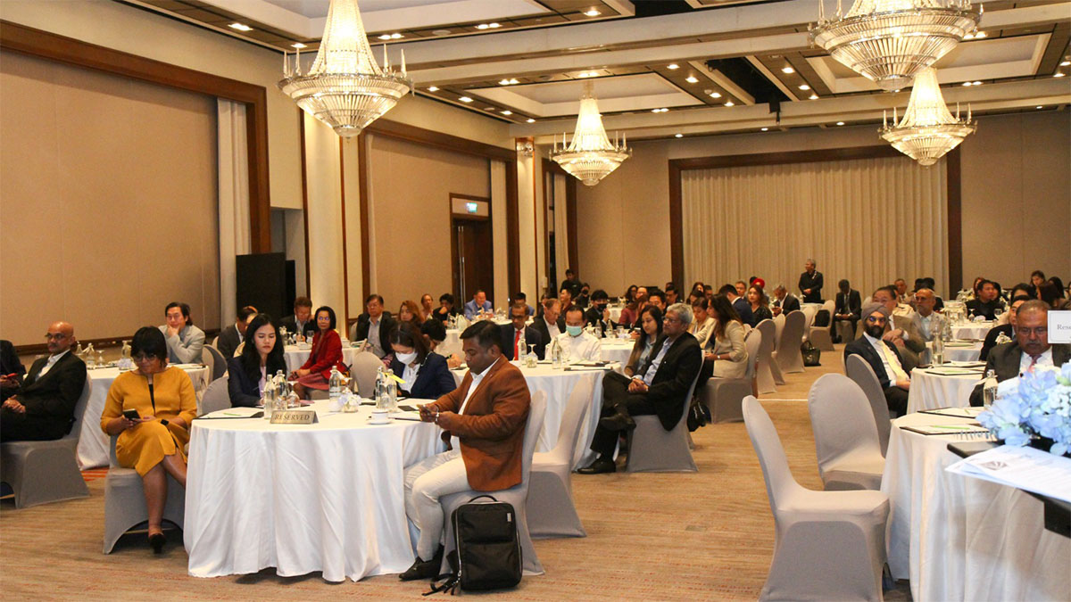  A section of delegates