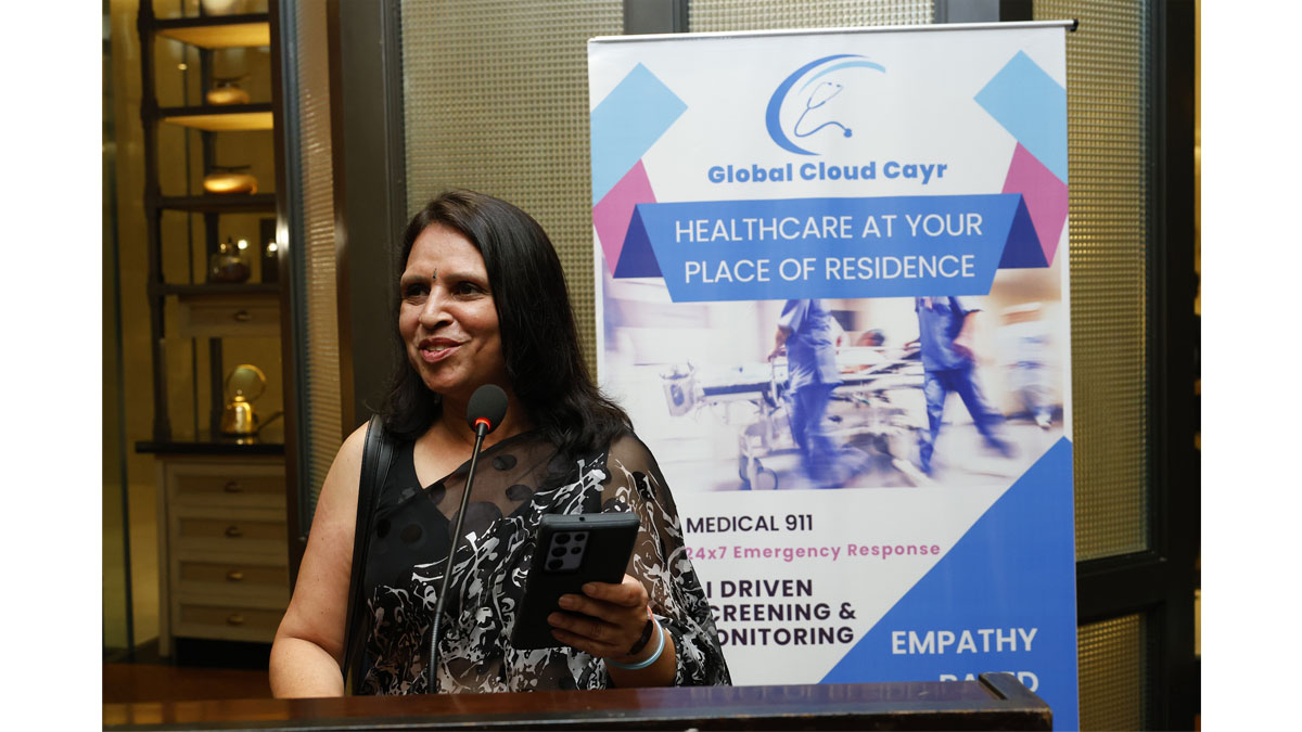 Ms. Babita Shekhar, Founder & Director, Global Cloud Cayr introducing Global Cloud Cayr