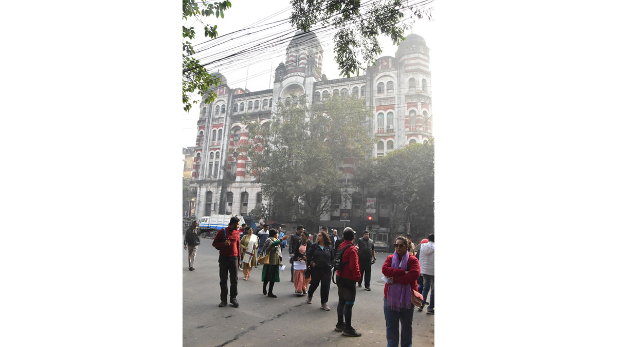 All the participants visiting Fairly Place during the 4th edition of BCC&I Heritage Walk titled Heritage Trail: Exploring Dalhousie and Mohun Bagan Club