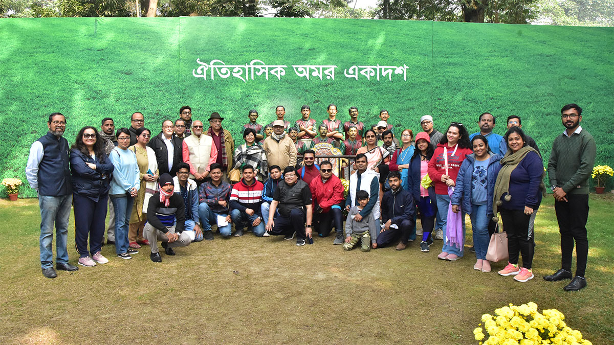 Mr Debashis Dutta, General Secretary of Mohun Bagan Athletic Club hosted the participants at The Mohun Bagan Club premises during the 4th edition of BCC&I Heritage Walk titled Heritage Trail: Exploring Dalhousie and Mohun Bagan Club