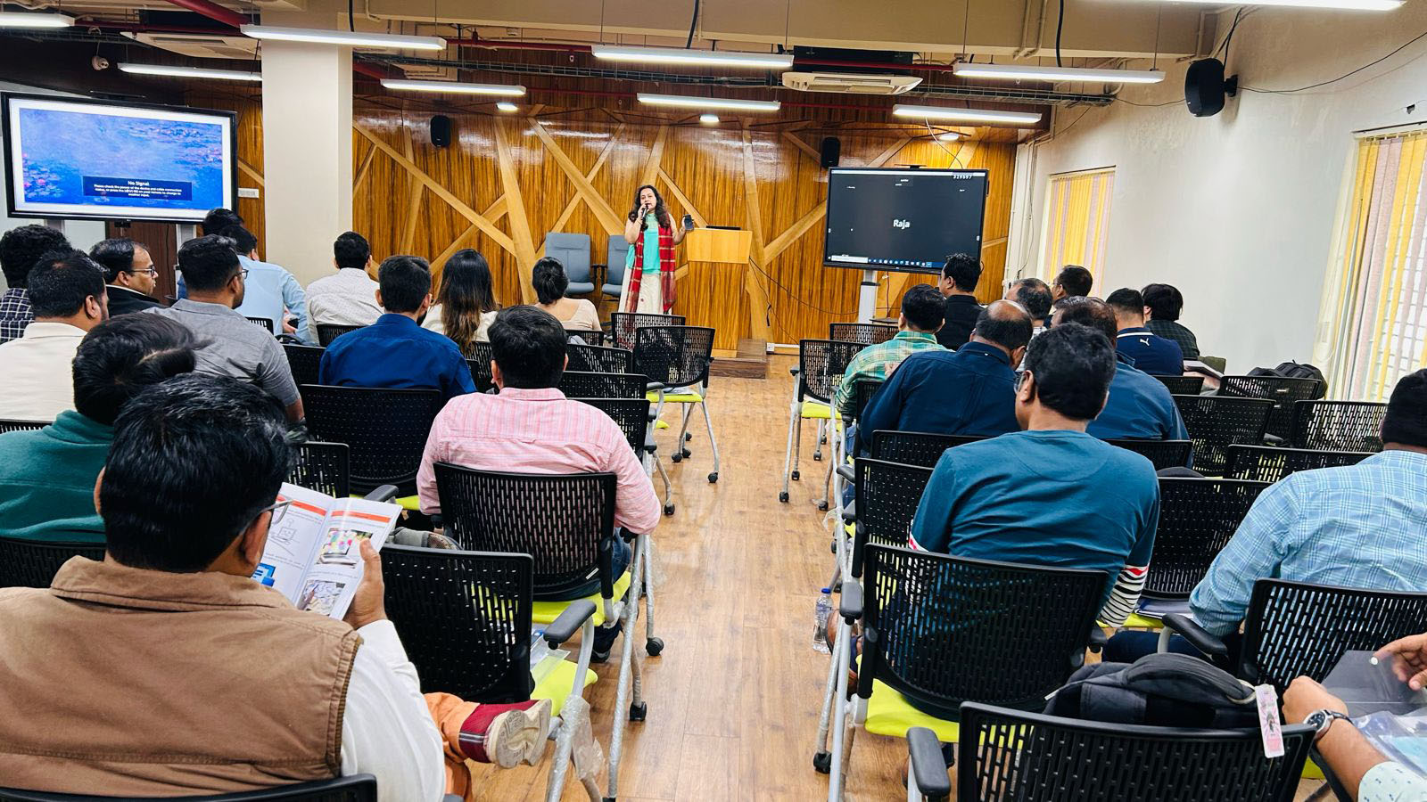 Ms Angana Guha Roy Chowdhury, Assistant Director General, The Bengal Chamber of Commerce and Industry addressing the participants during the Opening Ceremony of Day 1 (17th February 2024) of the Course.