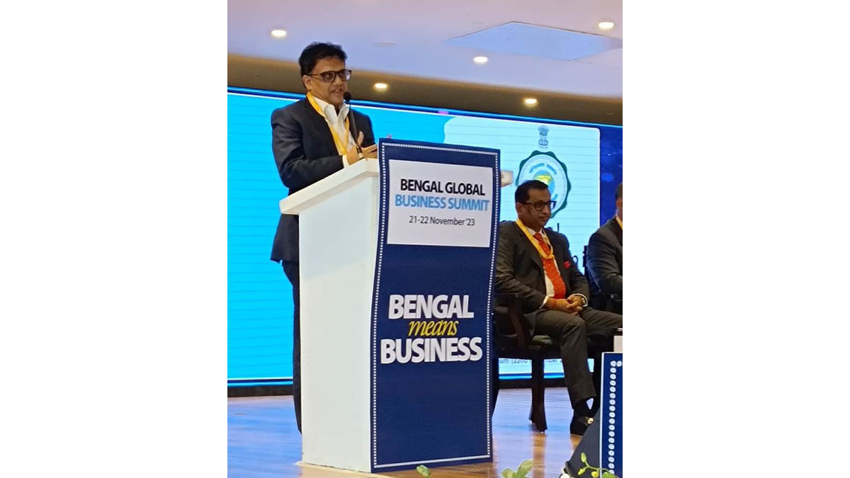 Mr Abhijit Roy, Senior Vice President, Bengal Chamber of Commerce & Industry & Managing Director, Berger Paints Ltd delivering his address at the sectoral session