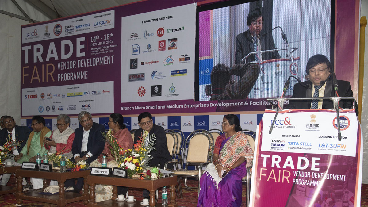 Mr. Supriyo Ghosh, Convenor, Mega Trade Fair For Msme Vendor Development; Managing Partner, M/S. Girish Chandra Ghosh & G.G.S Delivering The Vote Of Thanks