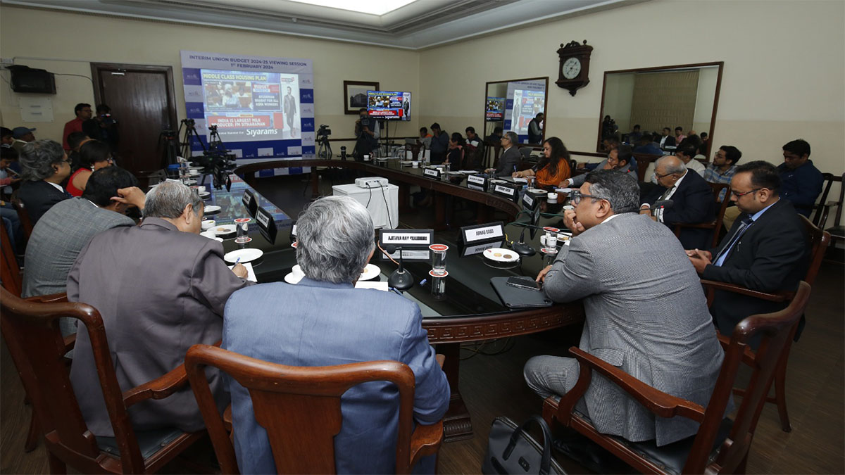 Interim Union Budget 2024-25 Viewing Session in progress