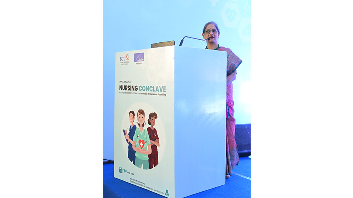 Address by Guest of Honour, Ms. Abanti Gopan, Nursing Consultant, Principal Assessor (NABH), Visiting Faculty