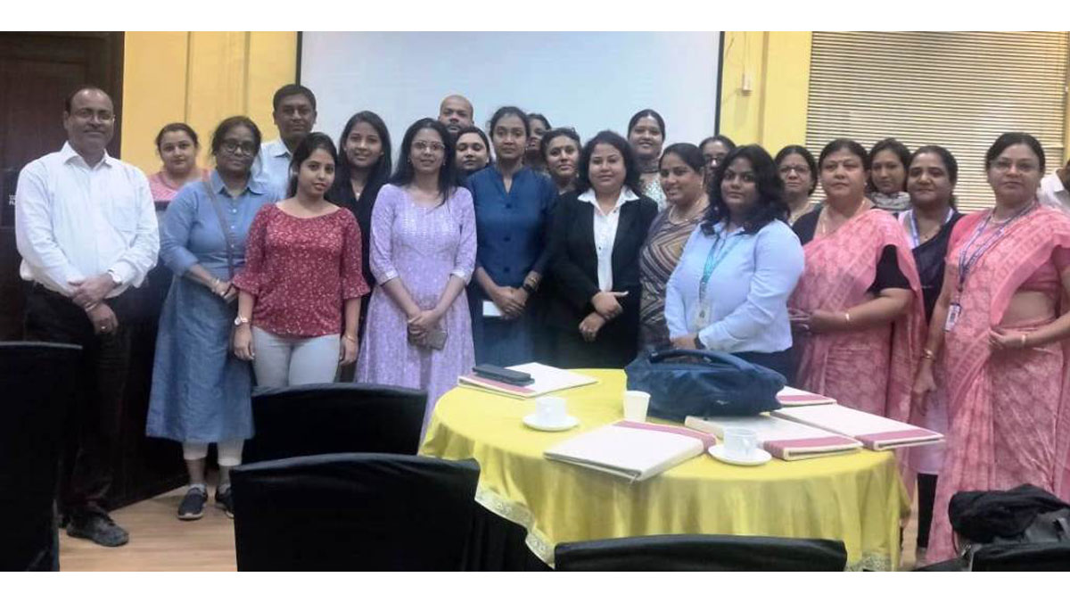 The participants with the trainer Advocate Shivangi Prasad, Legal Consultant & Author, Trainer & External Member, Founder, The Legal Swan,  POSH at Work & Respekt, Cisgender Heterosexual Ally and The Bengal Chamber Secretariat. 