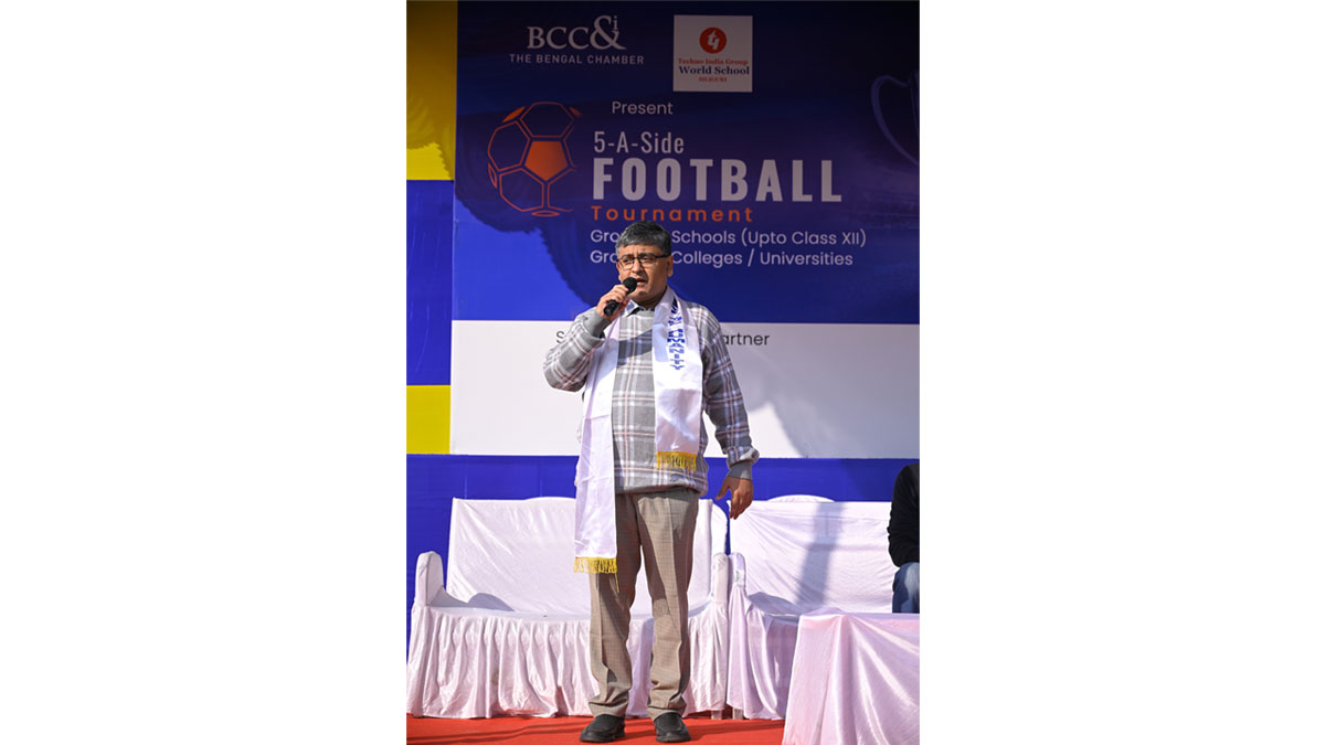 Dr. Sandip Sengupta, Dean, North Bengal Medical College and The Bengal Chamber North Bengal Committee member during the inaugural speech