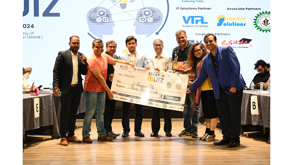 1st Runners Up- Mr Rajarshi Chanda and Mr Meghashyam Shirodkar during the Award Ceremony