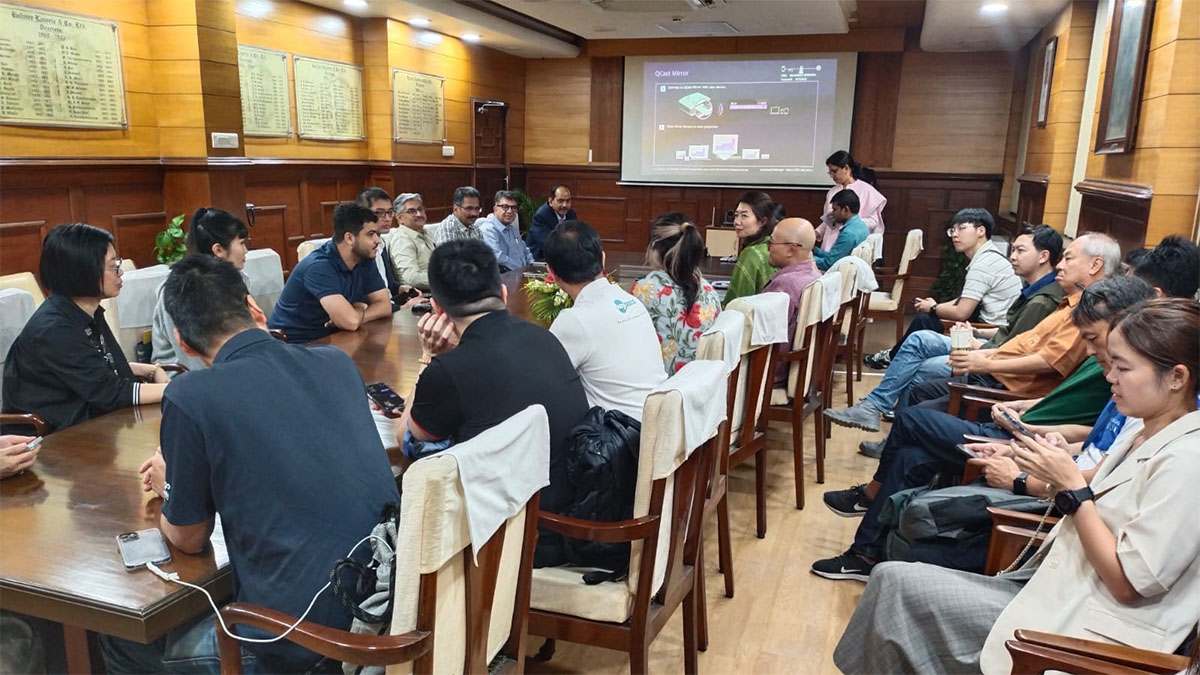 Meeting in progress at Balmer Lawrie. 